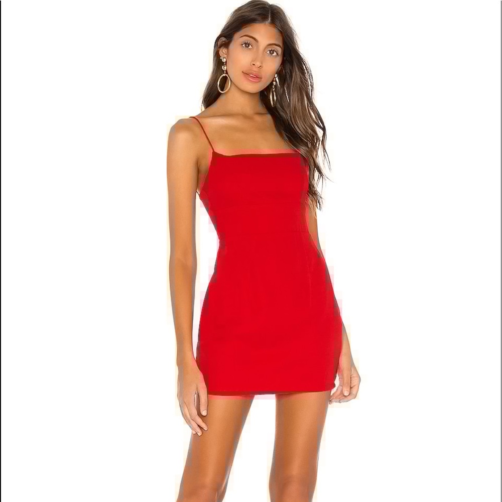 Revolve Superdown Red Dixie Backless Dress Homecoming SZ XS.